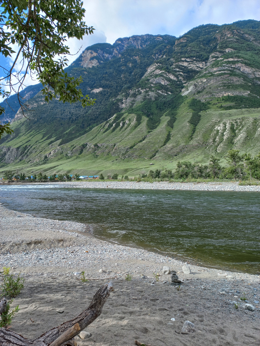 Место переправы через реку Чулышман
