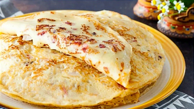 Блины с луком 