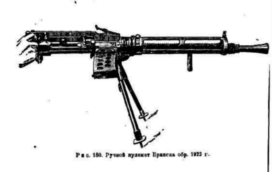 Ручной пулемёт Brixia 1923 года сделанный на основе одноимённого станкового пулемёта. 