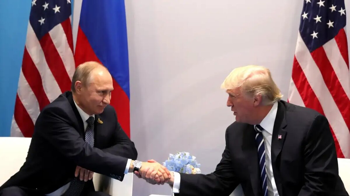   Встреча Владимира Путина с Дональдом Трампом на саммите G20 в Гамбурге.