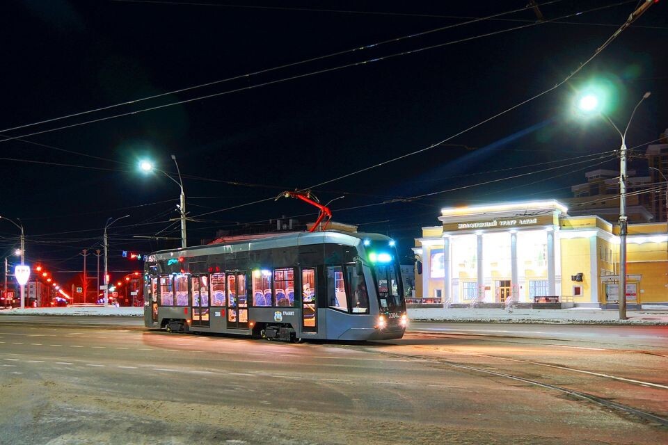    Трамвай "Гранит" барнаульской сборки. Источник: Максим Раевский/transphoto.org