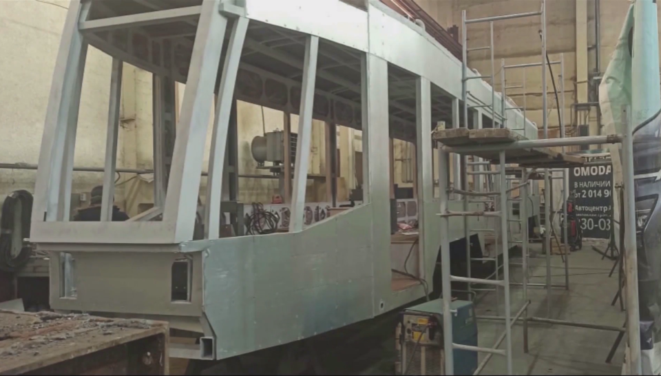    Сборка прототипа трамвая. Источник: Максим Раевский/vk.com/id196214147