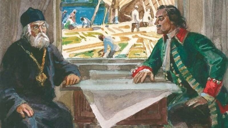 Святитель Митрофан Воронежский и Петр I