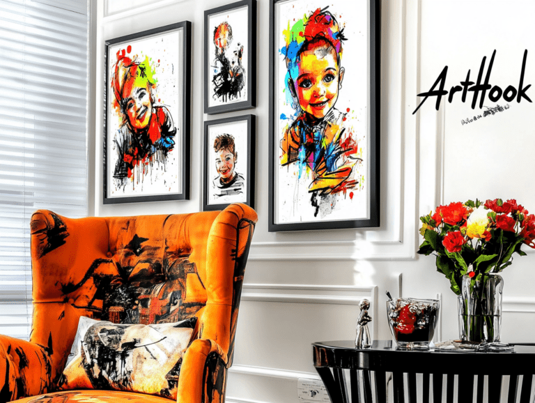    Как создать мини-галерею из портретов близких: шаг за шагом к уюту и воспоминаниям в вашем доме Art-Hook.Ru