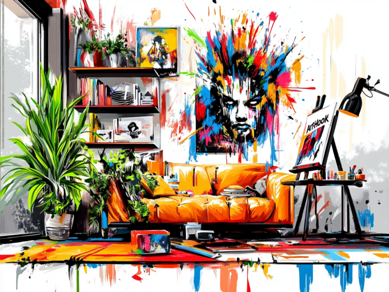    Создайте уютное арт-пространство в квартире-студии: 10 простых шагов к идеальному интерьеру для творчества и комфорта Art-Hook.Ru