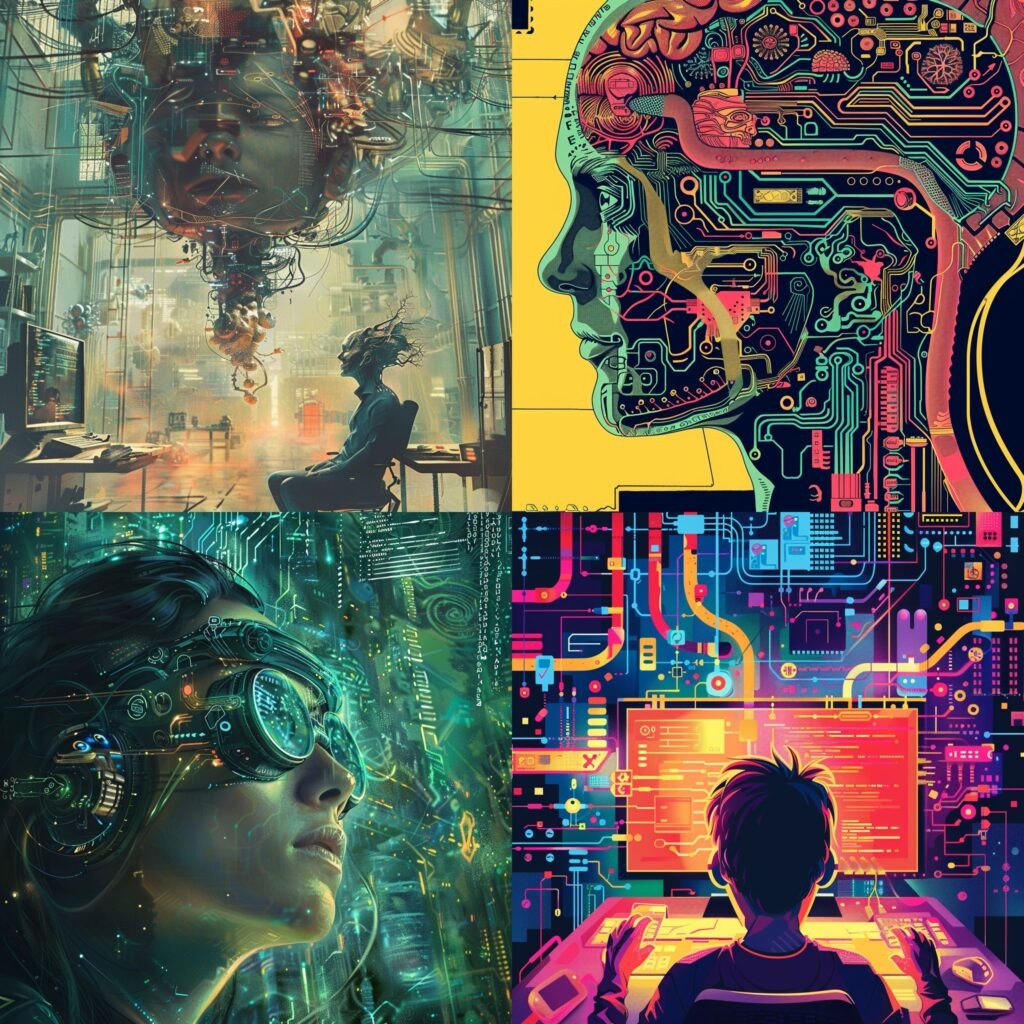   Пример изображений созданных в Midjourney по промту — нейросеть и искусственный интеллект T-TEACH