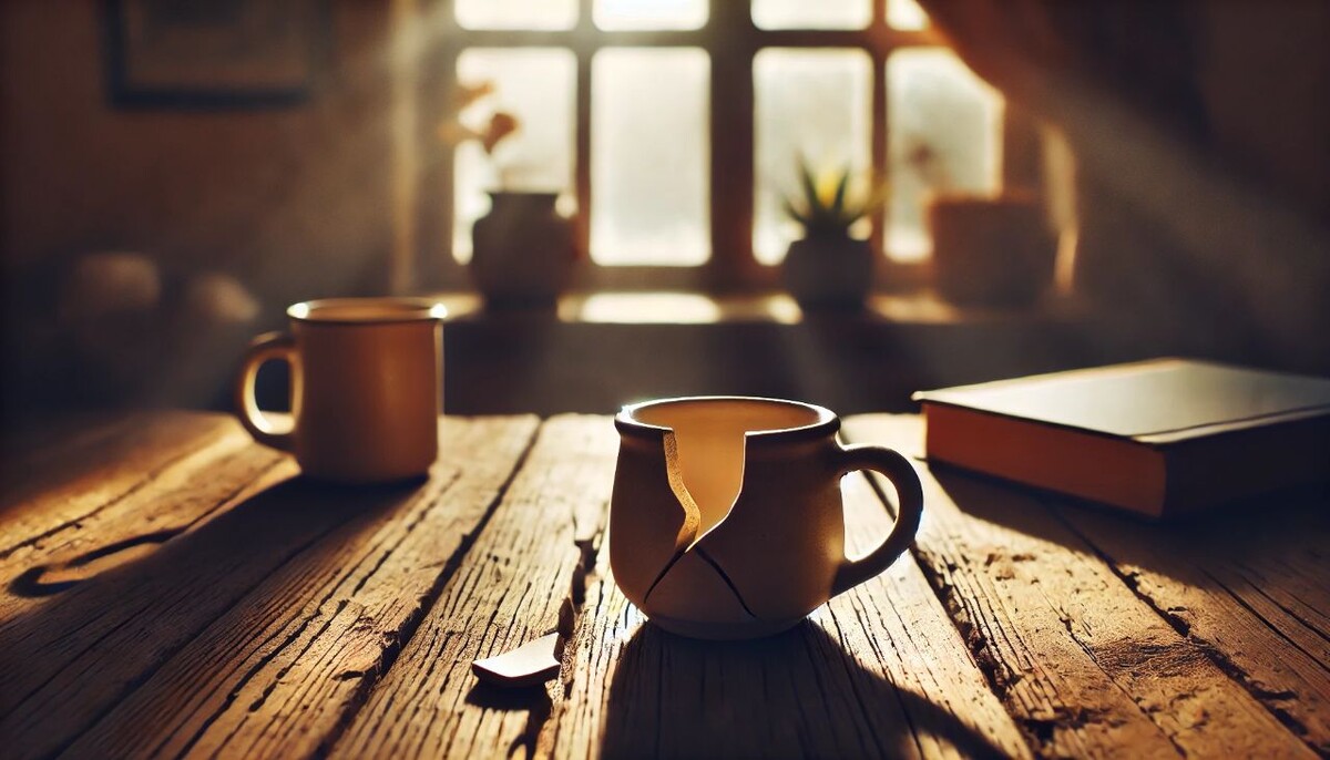 Иногда трещина на кружке — это всего лишь трещина. А иногда — отражение того, как мы чувствуем себя внутри.