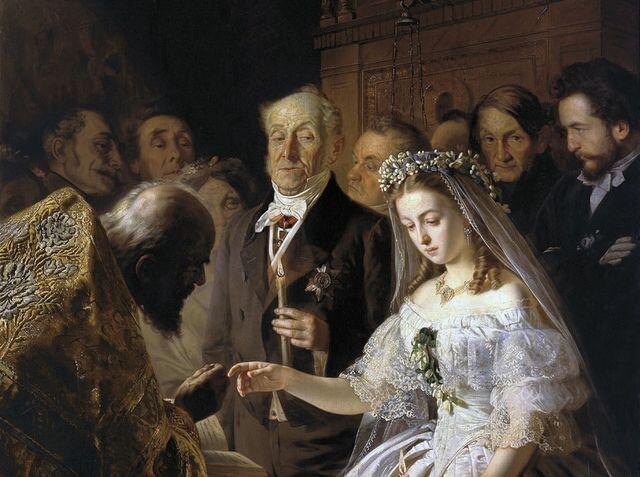 Пукирев В. "Неравный брак", 1862
