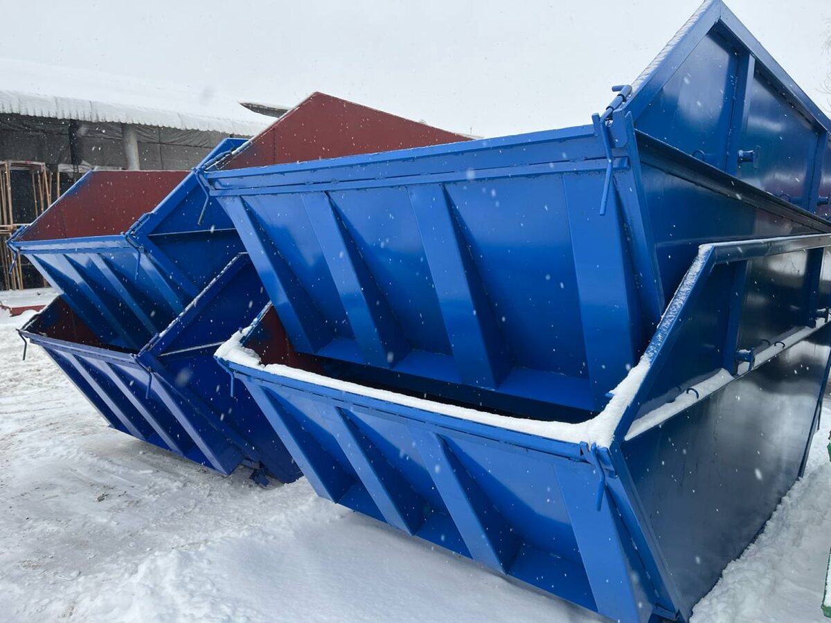 Бункер 8 м3 с откидным бортом и тентом производства ЗЕиПО