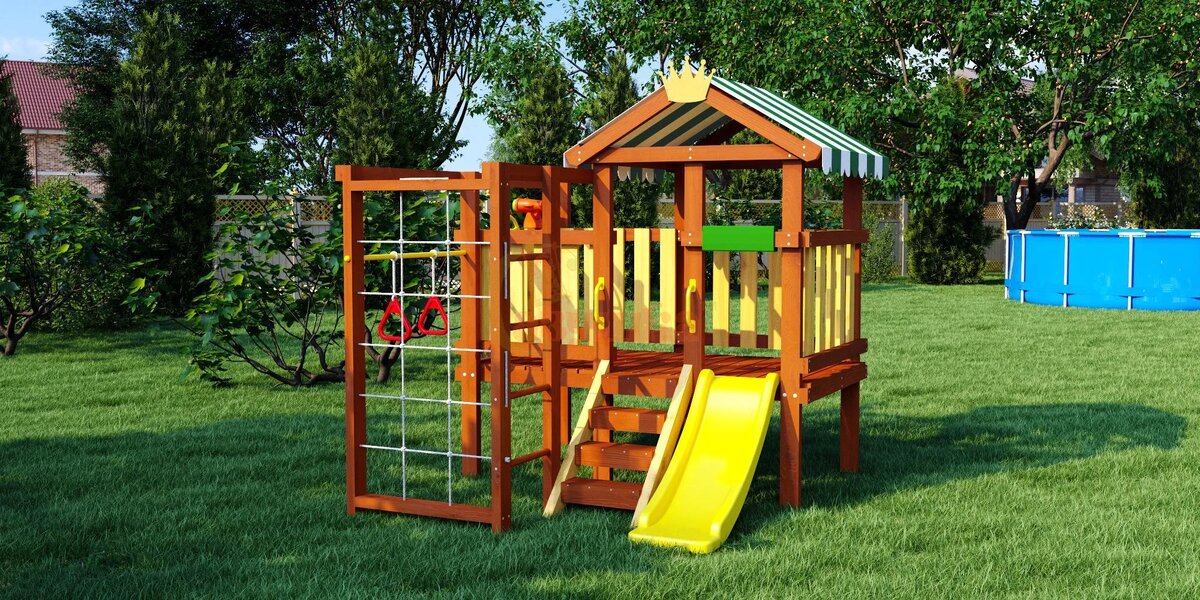 На фото Детская площадка "Савушка Baby play 12".