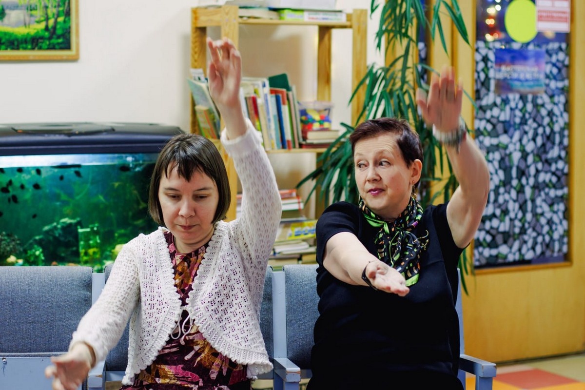 Надя в мастерских "Благого дела"