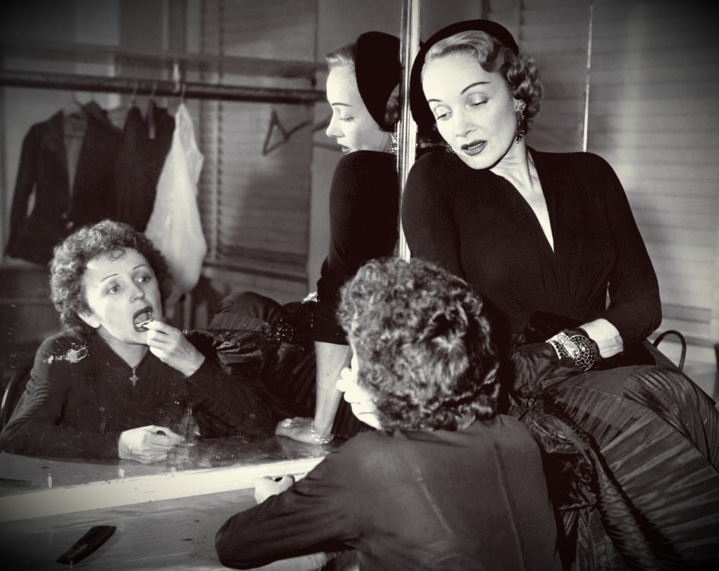 Эдит Пиаф и Марлен Дитрих. Изображение взято с Яндекс картинок.