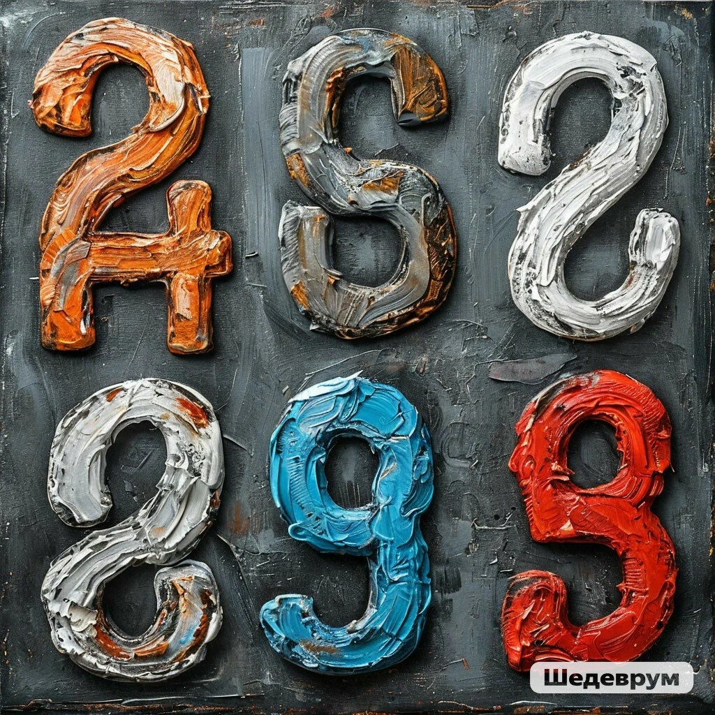 Вот такие цифры нарисовала нейросеть. Примерно так оценки в школьном аттестате и отпражают реальные знания. 