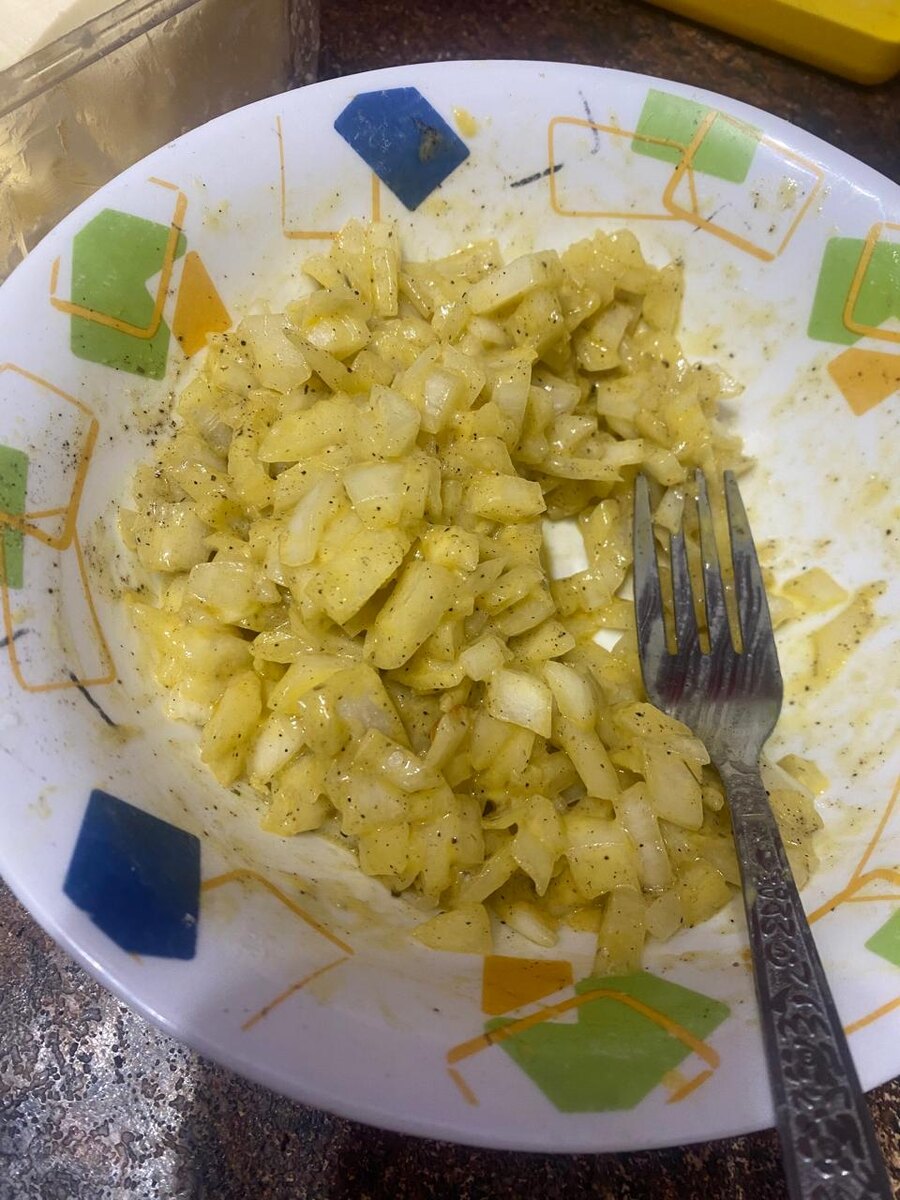 Если не получается нарезать мелко, режьте как получится.