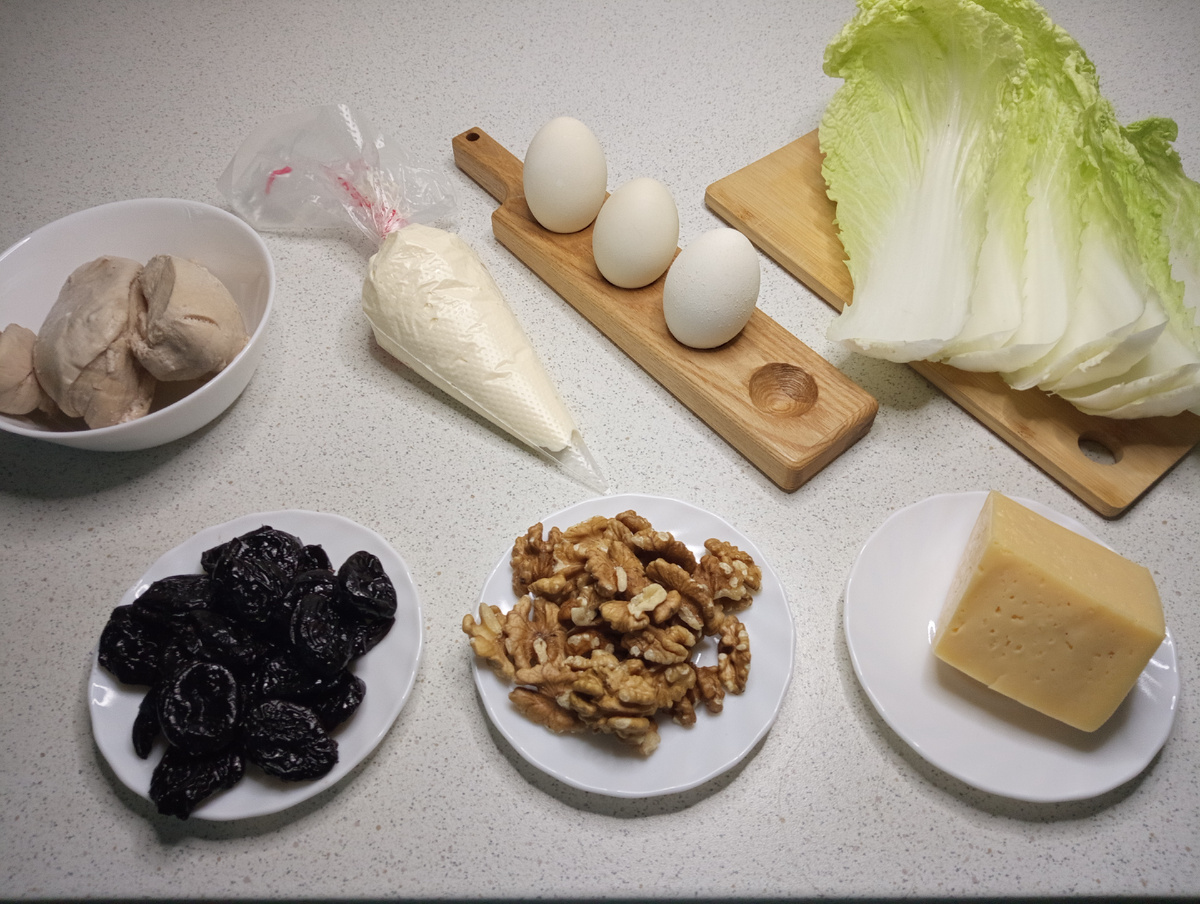 Ингредиенты для салата без названия