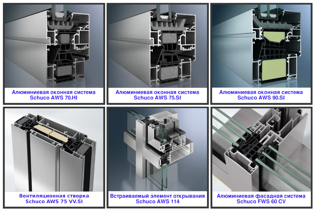В 2025 году Schuco предлагает несколько оконных систем

