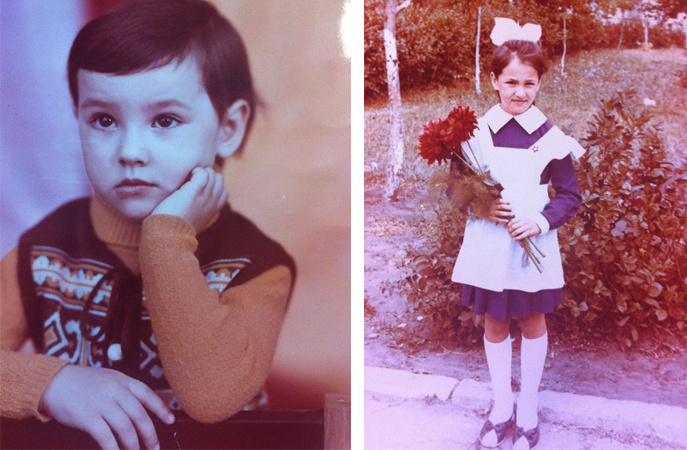 Лена в детстве