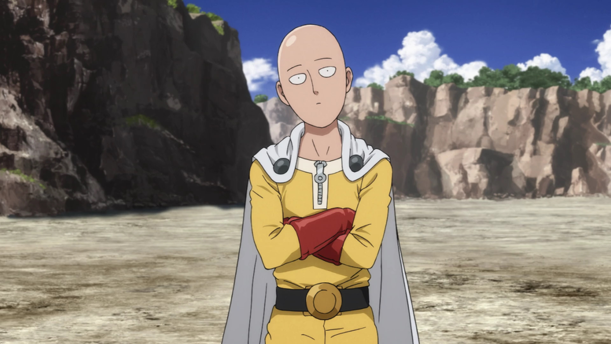 Кадр из аниме"One Punch Man"