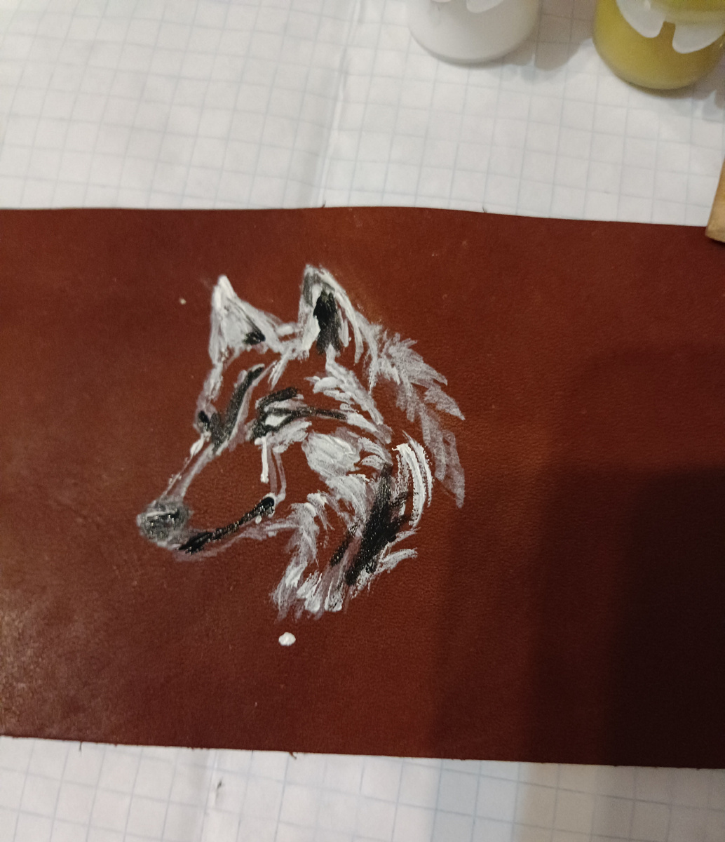 Набросок волка