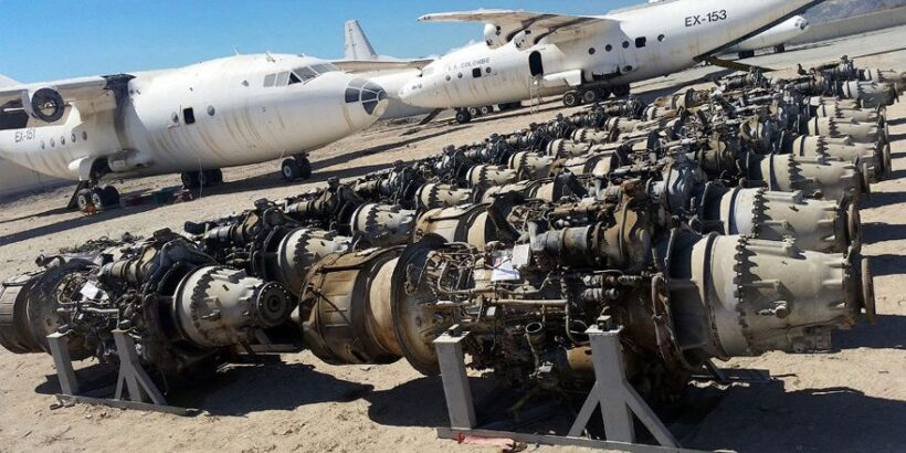 Хранение и утилизация самолётов Ан-12 в Фуджейре (ОАЭ) 