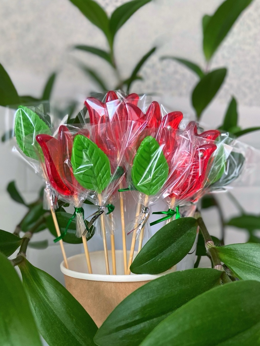 Цветочки леденцовые к 8 марта