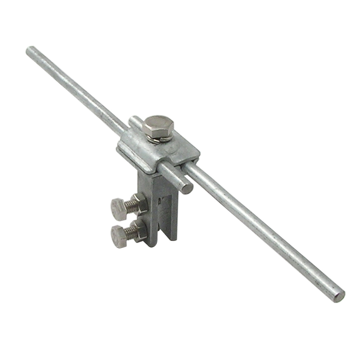 Рис.2 Последовательное соединение 2-х круглых токоотводов держателем проводника К1-ГЦ-СТ9