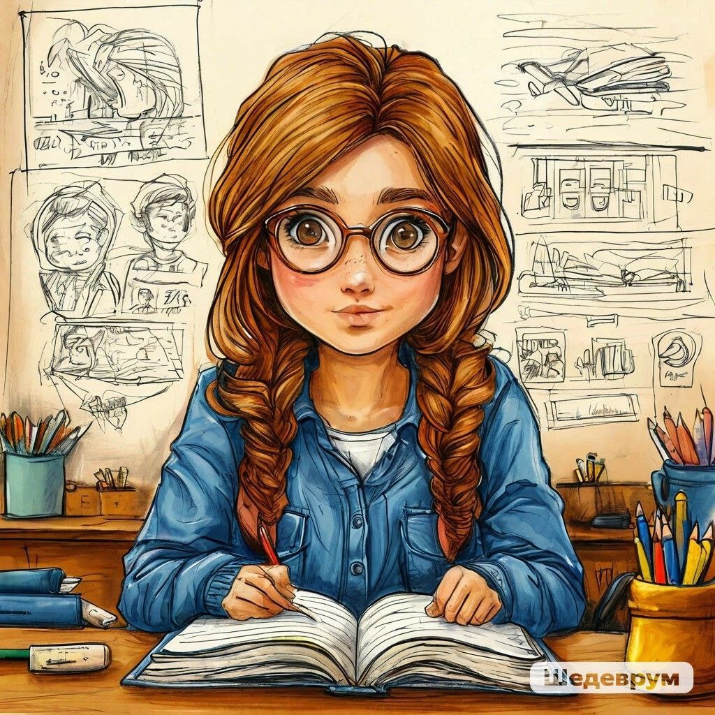 Как-то вот так и выглядела Отличница, вполне в своем образе