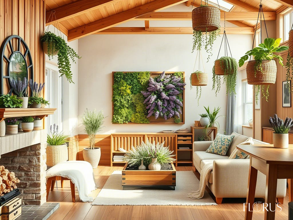 Дизайн проект по озеленению интерьера загородного дома