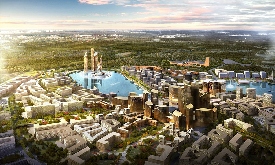 Концепция Nikken Sekkei (изображение © АО "Рублево-Архангельское")