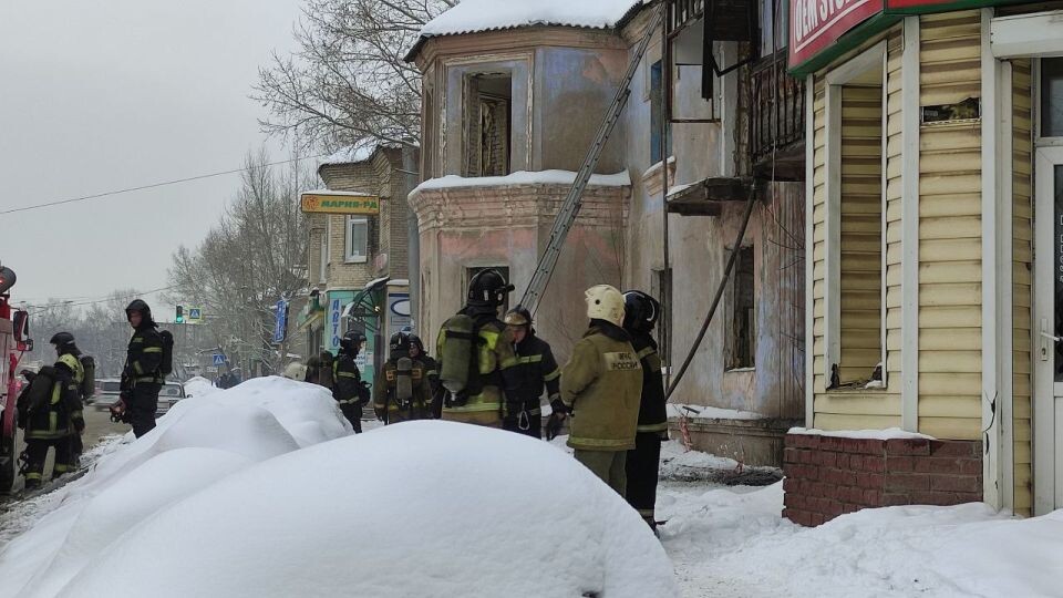    Пожар в Барнауле. Источник: "Толк"