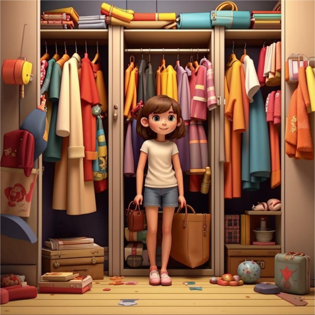 Иллюстрация от Fusion Brain "Гардеробчик".