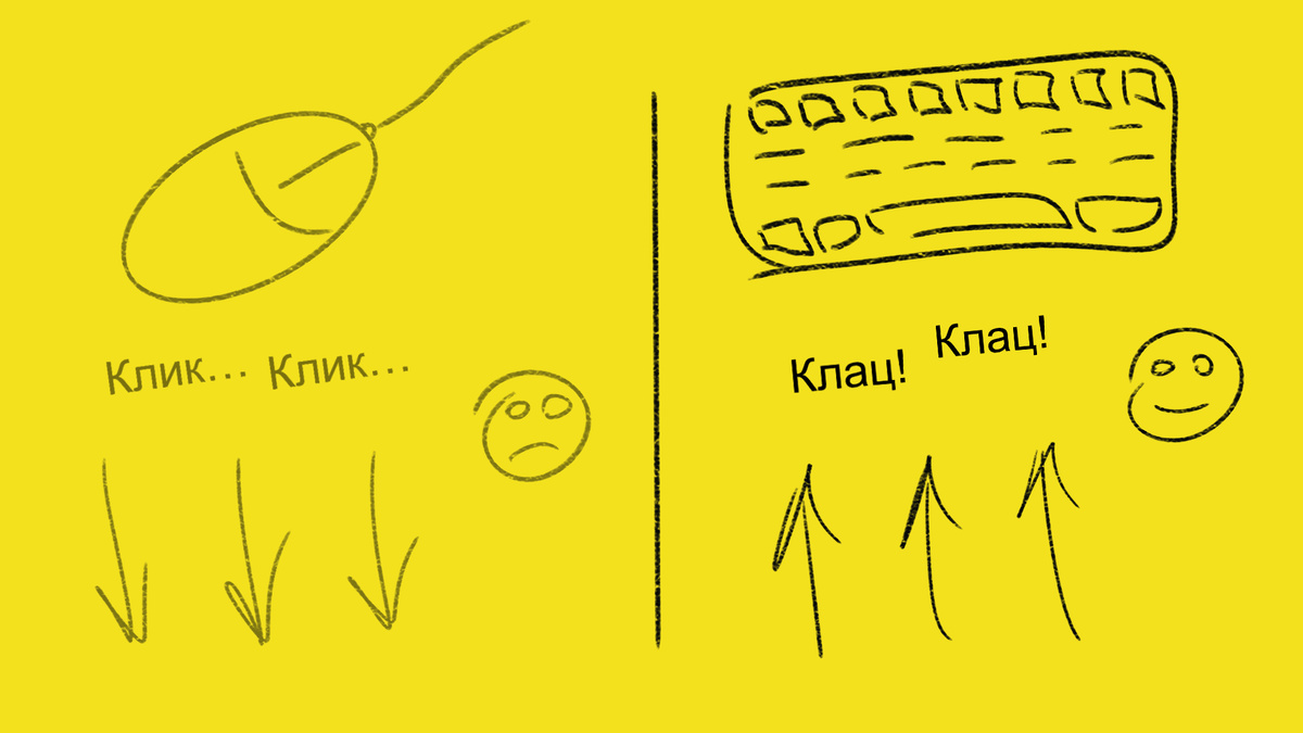 Мышь VS Клавиатура