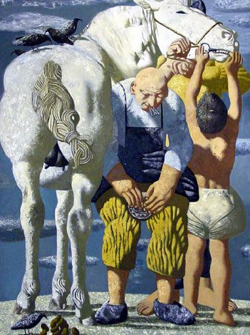 «Подковывание белой лошади», Хамид Савкуев