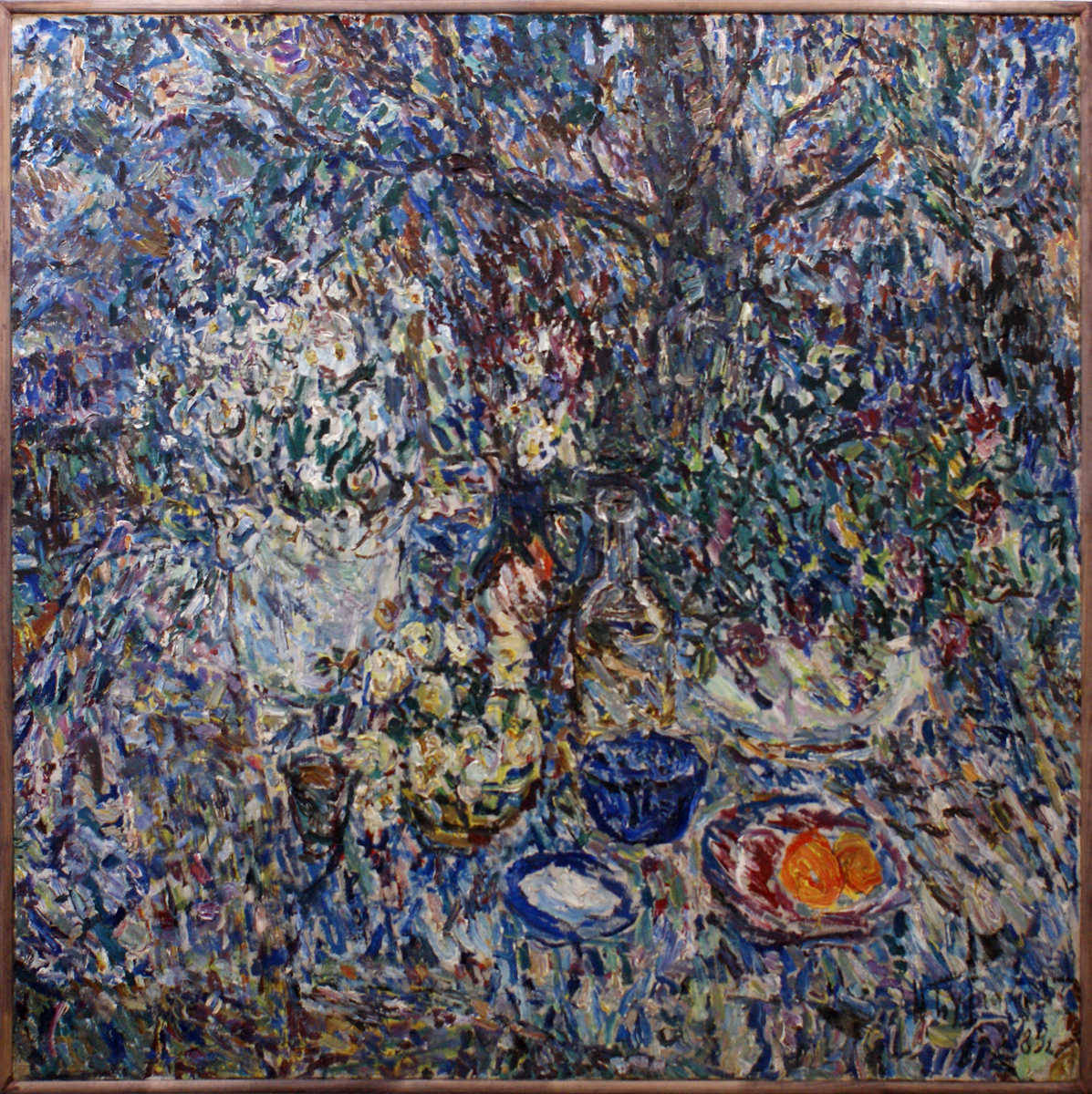 Н.Буранов "Весенний стол" х.,м., 1989г. Собственность семьи художника