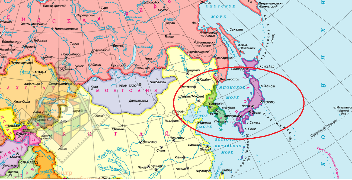 Смотрите, как там все интересно расположено. Карта из интернетов