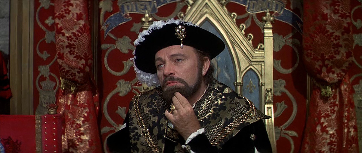 Генрих VIII в исполнении Ричарда Бартона (хотя Рэй Уистон и Кит Митчелл лучше), Франциск I из вериала "Тюдоры" и Карл V в сериале "Карл, король и император"