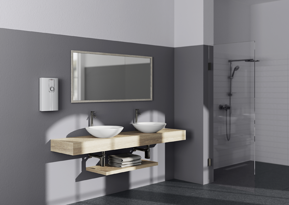 Проточный водонагреватель DCE-S PLUS от STIEBEL ELTRON с электронным управлением