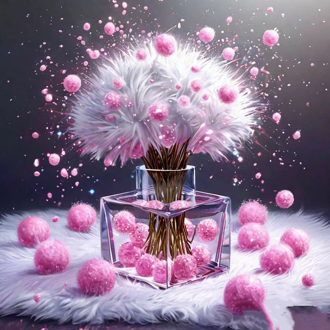 Розово пушистый букет