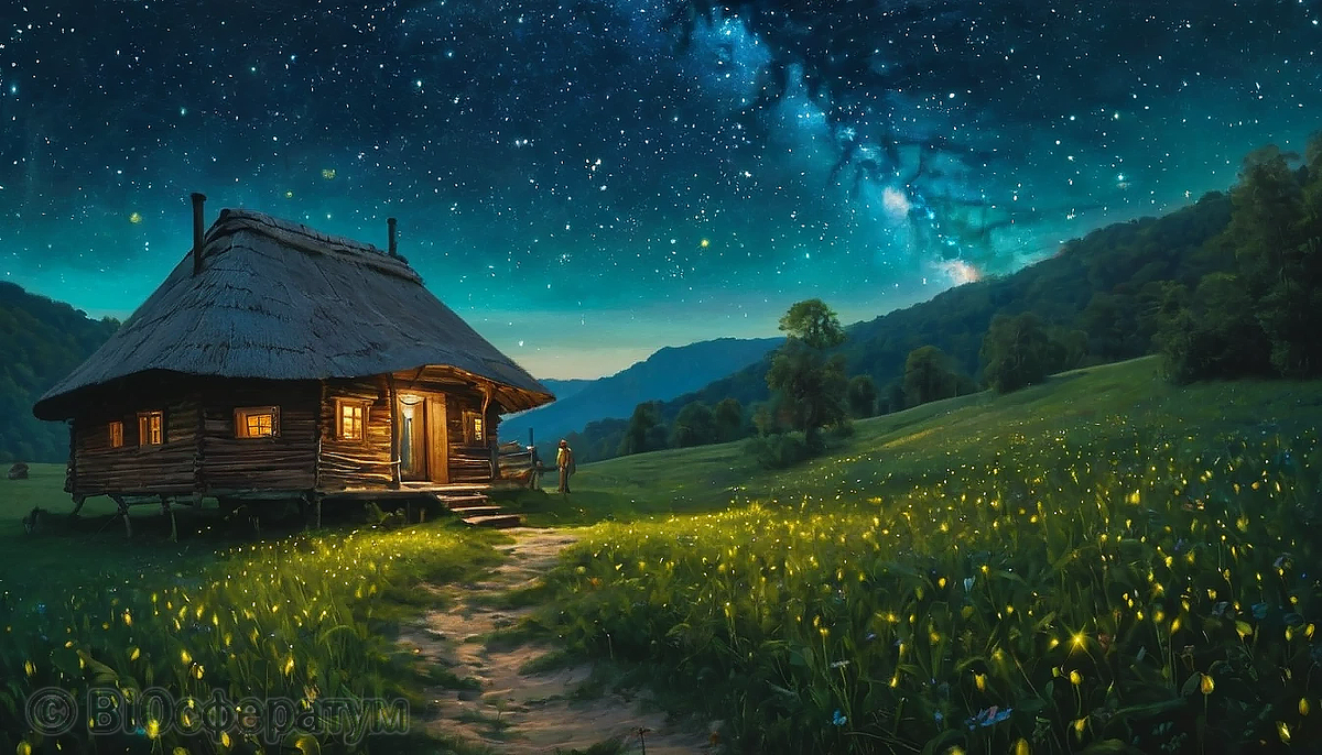 Внезапно на окраине возник дом.