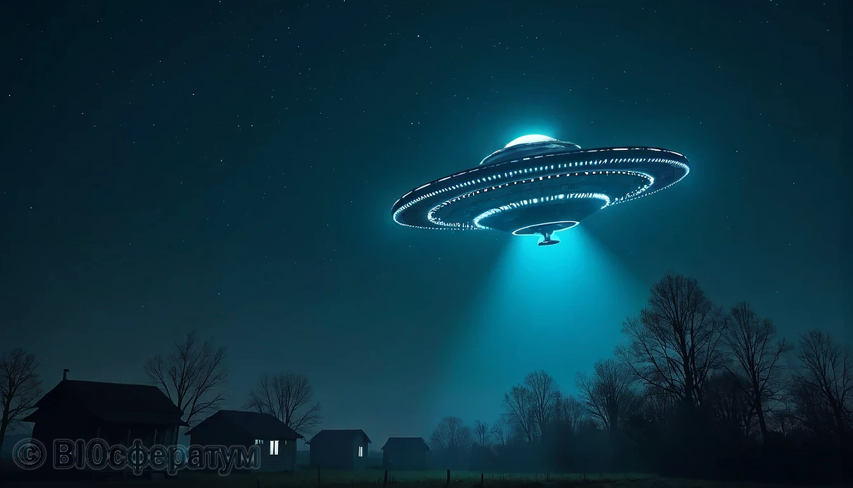 Доярка увидела удаляющийся объект.