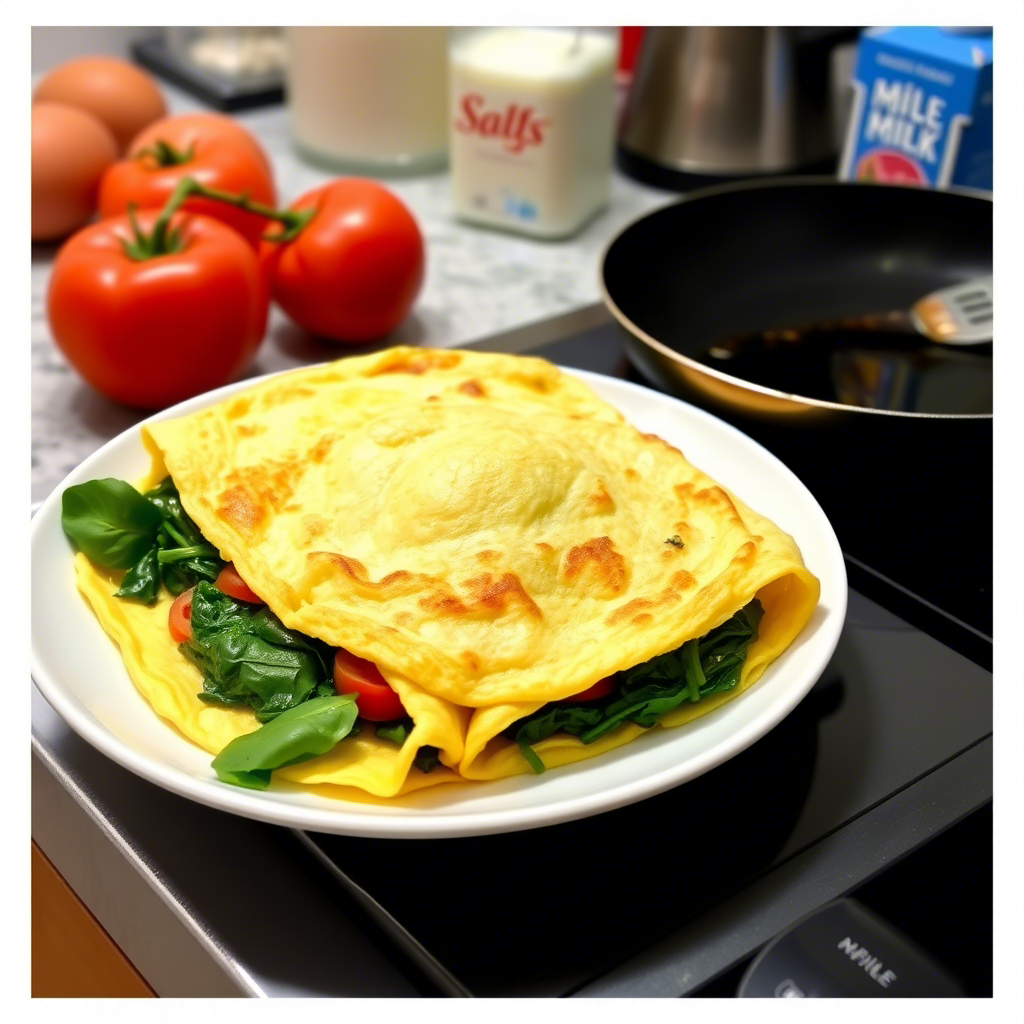 Омлет с овощами