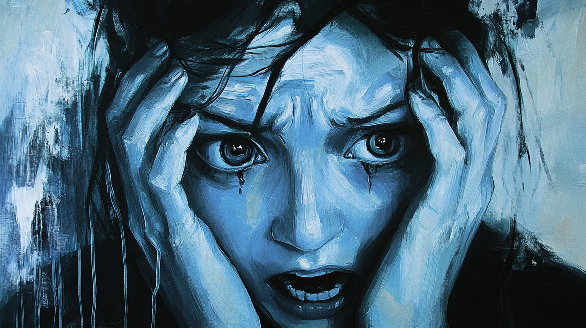 Приступ паники и стресса (рисунок нейросети)