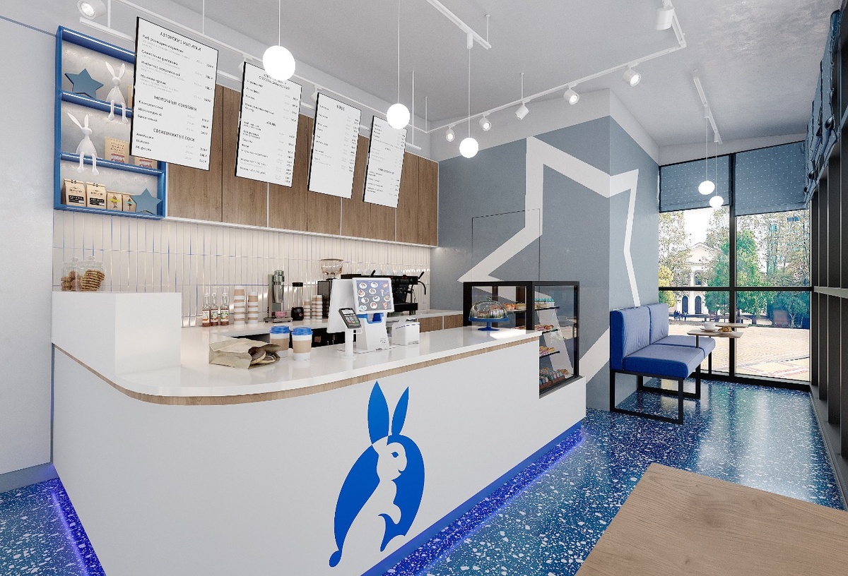 Ожидание VS Реальность: дизайн-проект и реализация барной стойки и мебели для кофейни Starbunny в Наро-Фоминске
