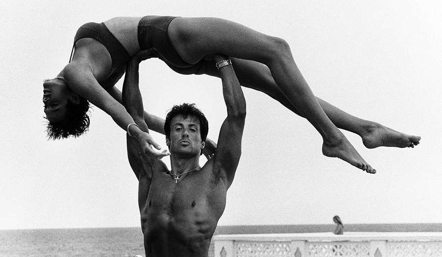 Бриджит Нильсен и Сильвестр Сталонне