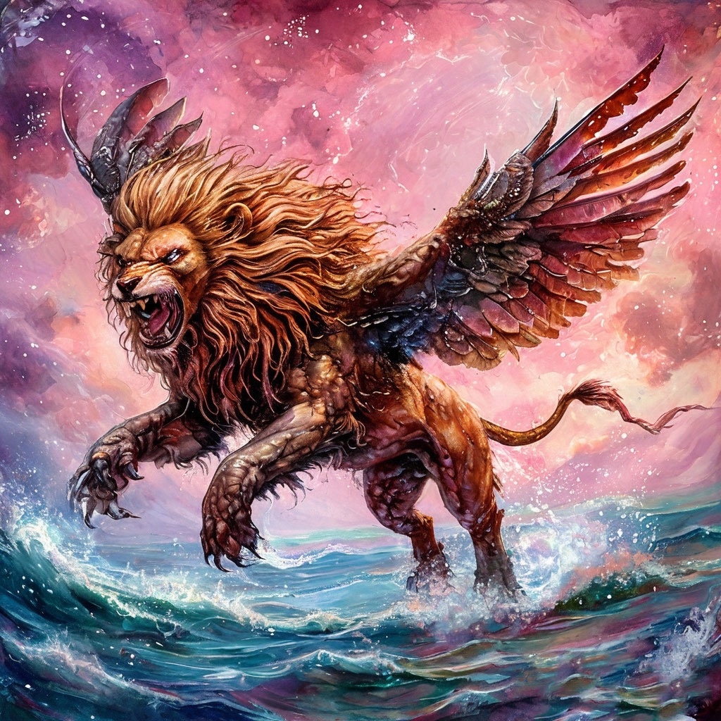 "Сила внутри: мантикора как воплощение Хранителя темных энергий."