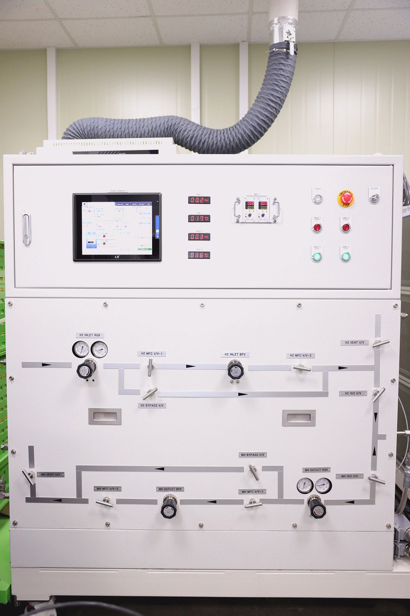 Система модуля твердотельного накопителя водорода (Фото предоставлено Корейским институтом производственных технологий)