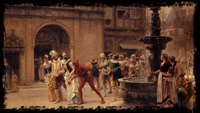 Адриен Моро "Карнавальное шествие" 1877 год