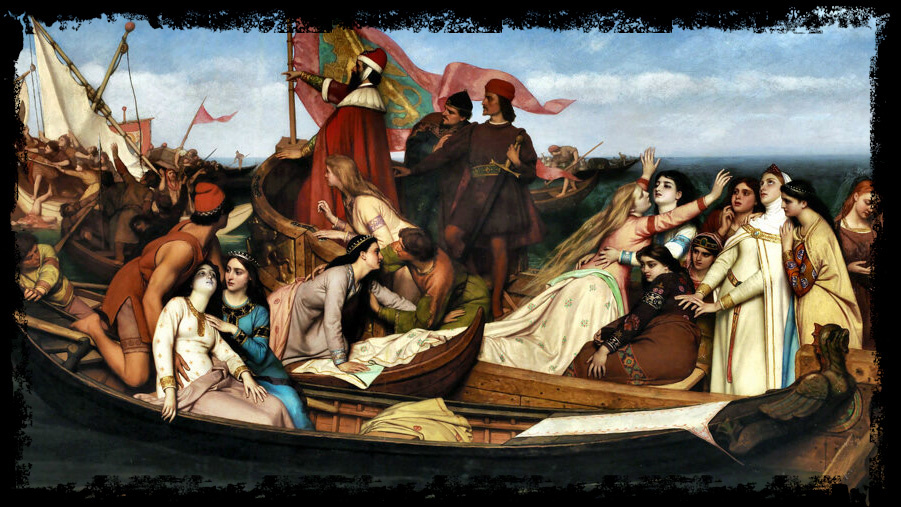 Жозеф ван Лериус "Похищение венецианских невест" 1871 год