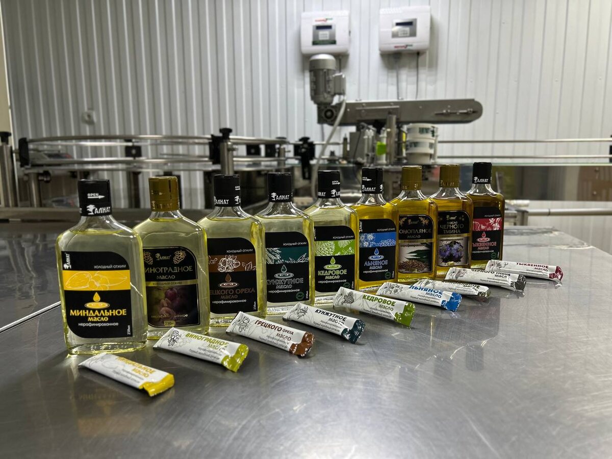 Натуральные нерафинированные масла холодного отжима «АЛНАТ»