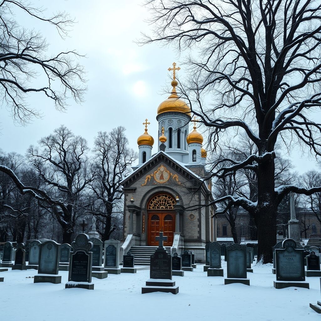 Так ИИ видит Преображенское кладбище в Москве.